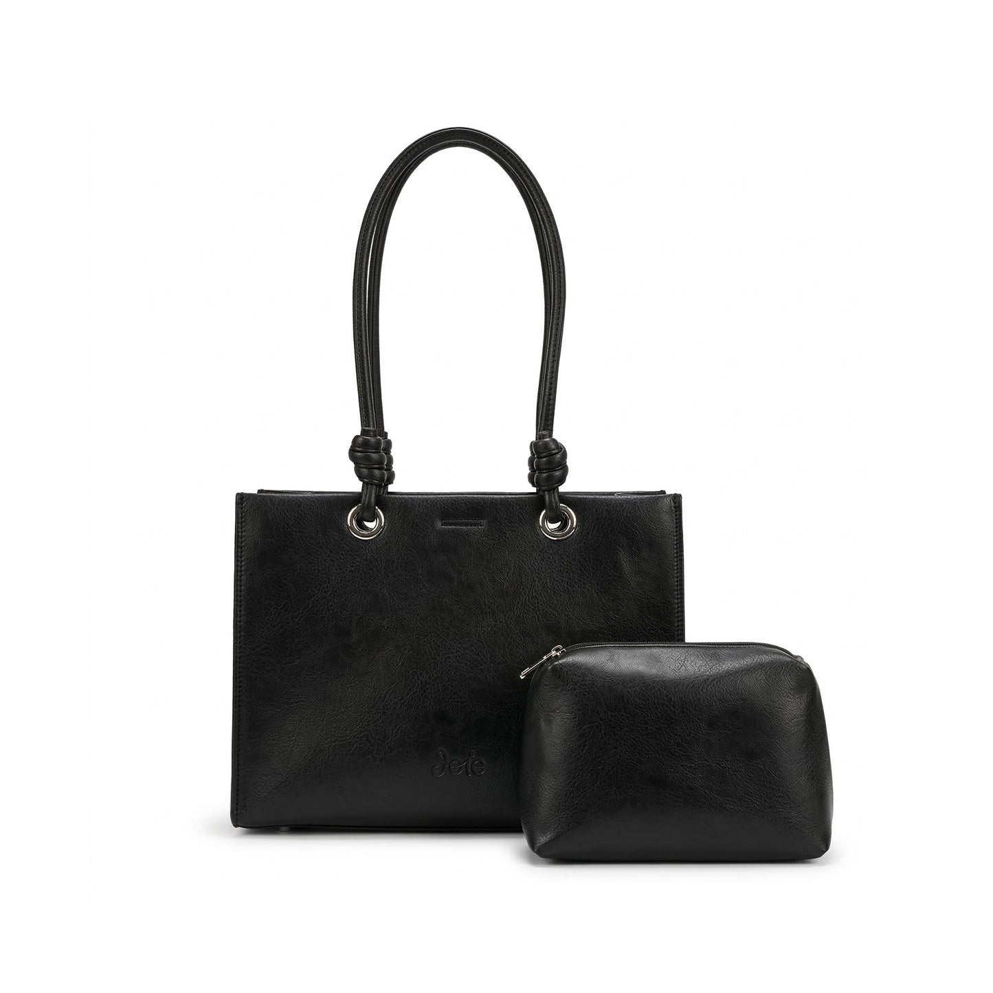 Liora Tote Bag – Black | 2-in-1