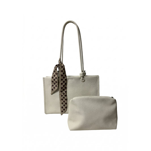 Liora Mini Tote Bag - Off White | 2 in 1