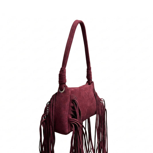 Sharoo Velvet Bag - Red