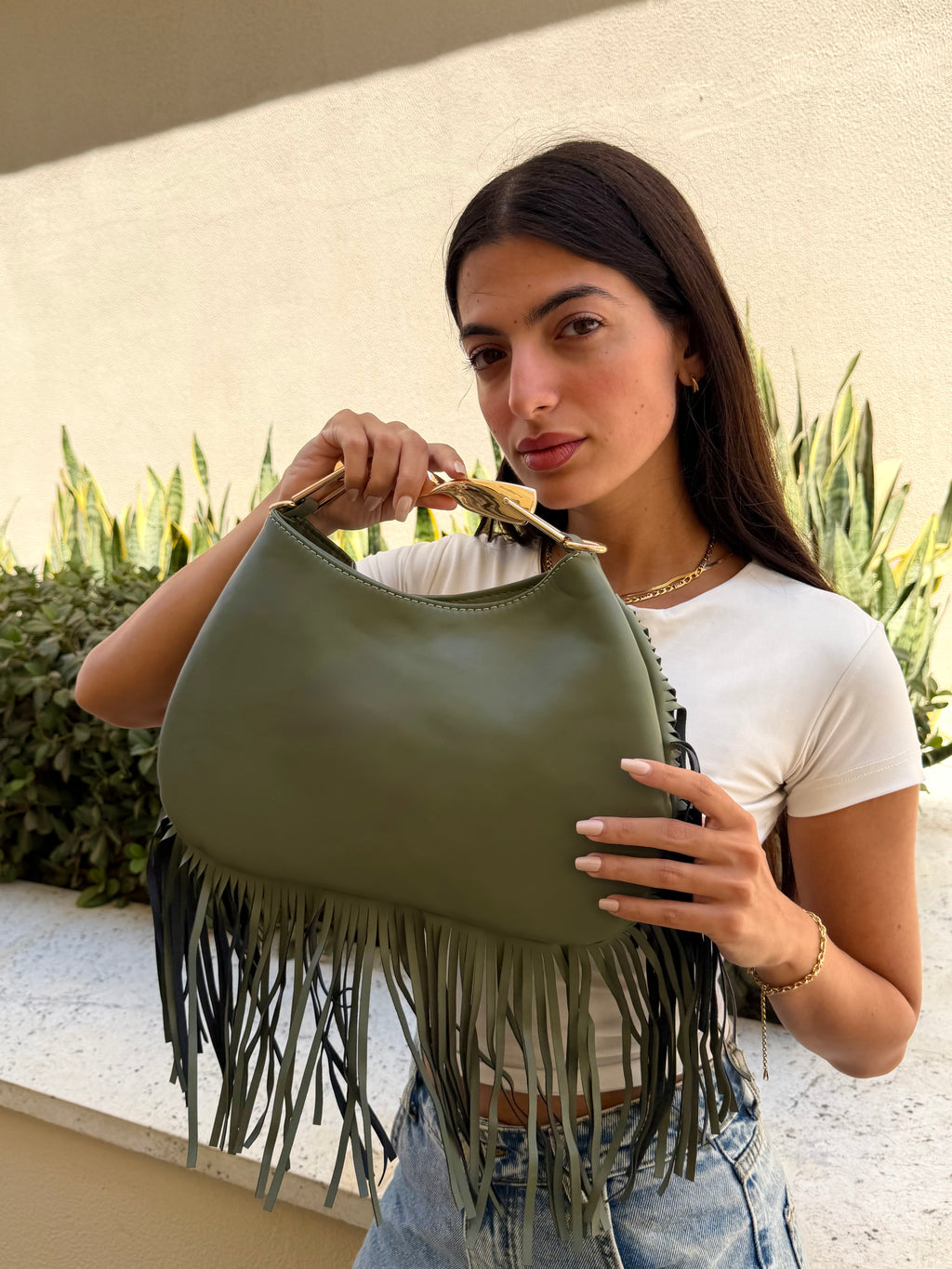 Noir Fringe Hobo Bag by Joie – view 11