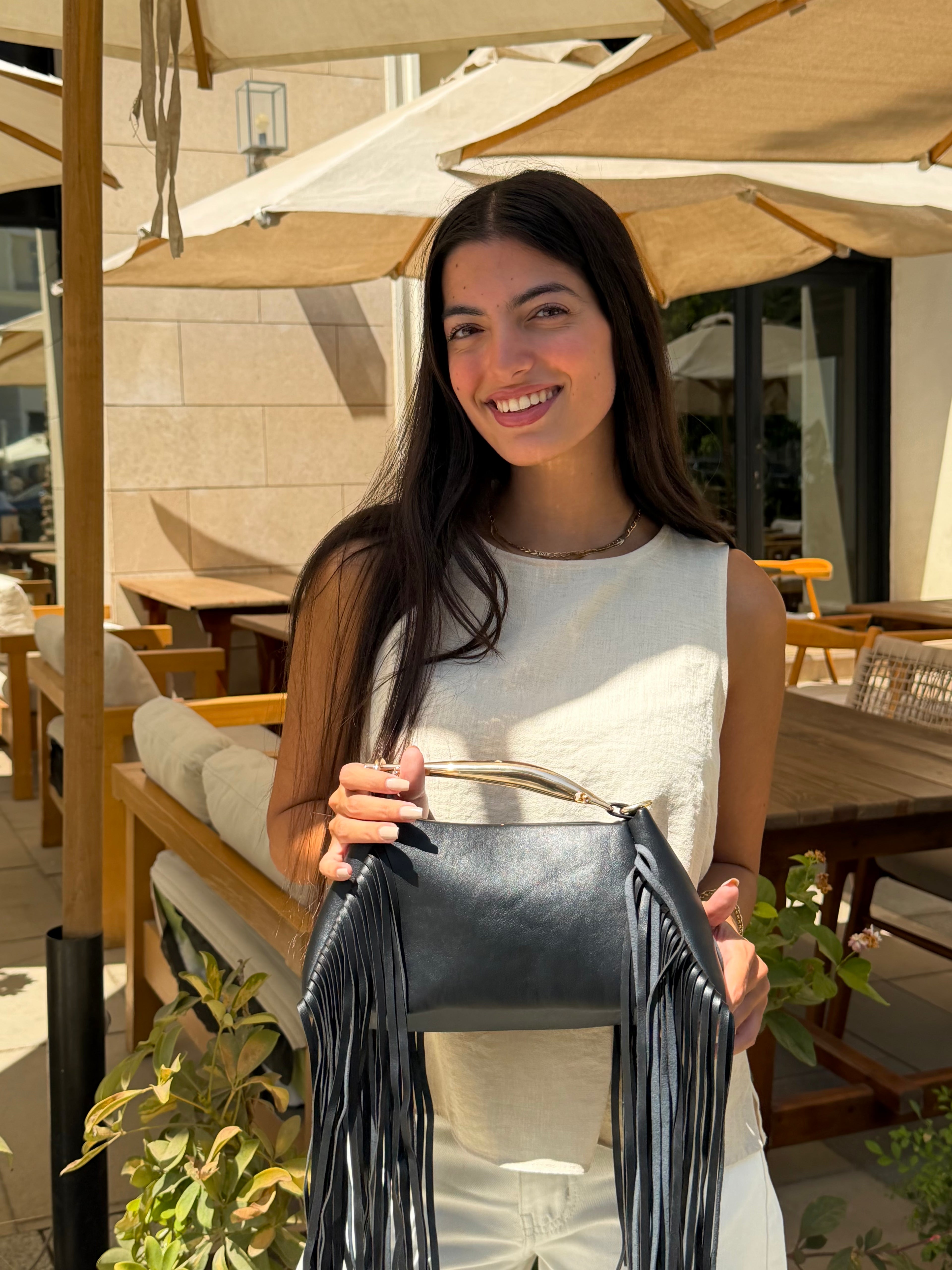 Fringe Statement Shoulder Bag by Joie – view 8