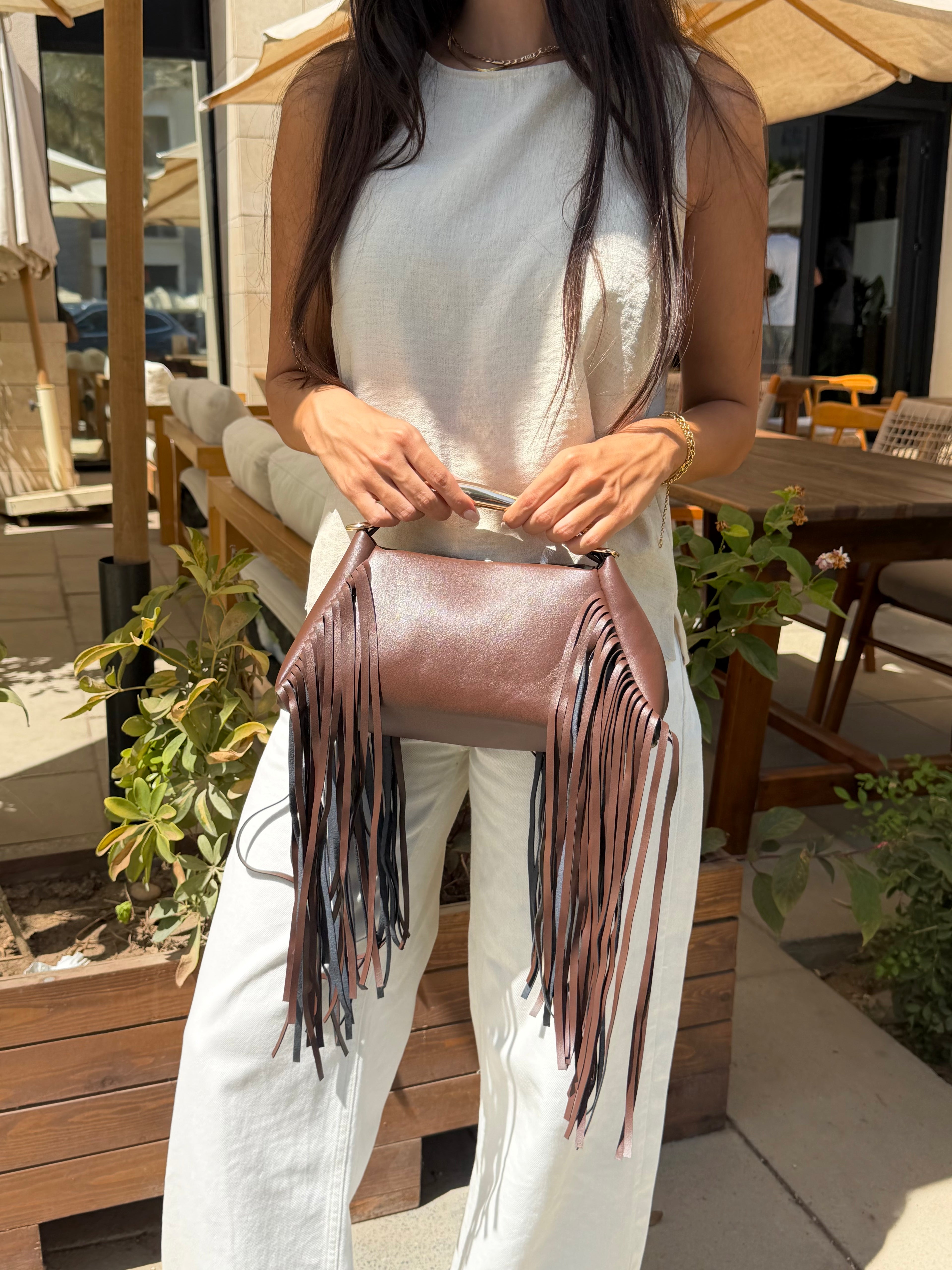 Fringe Statement Shoulder Bag by Joie – view 9