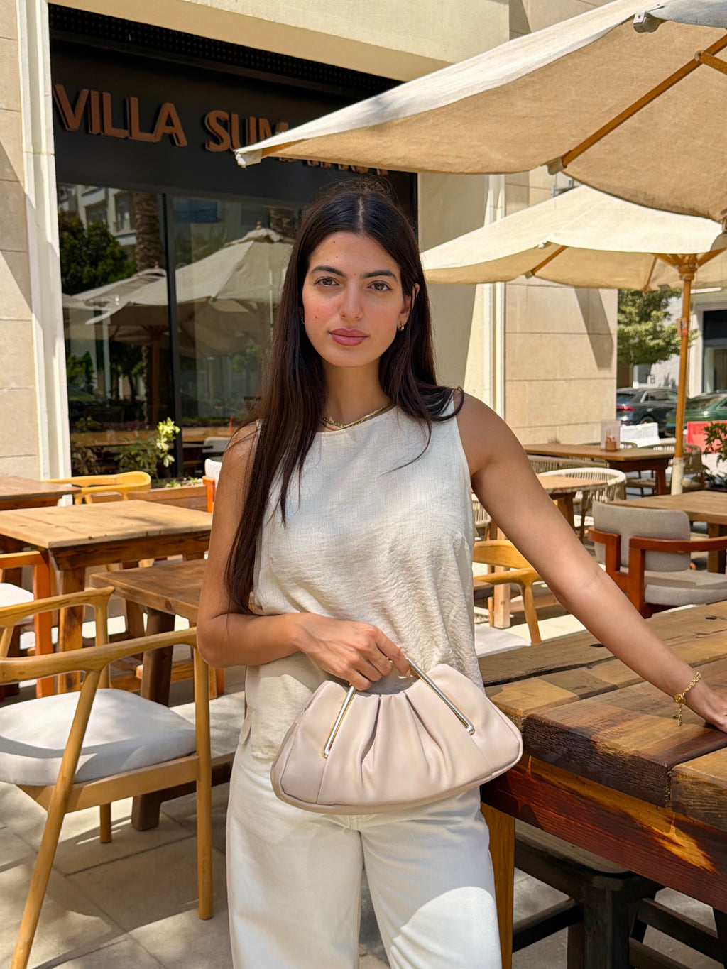Mila Clutch Bag - Brown
