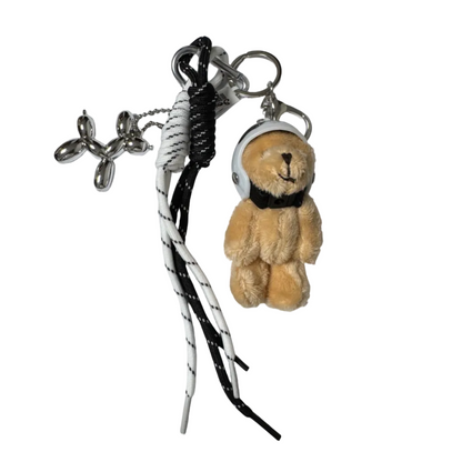 Oreo Fashion Bear Charm with Helmet & Balloon Dog