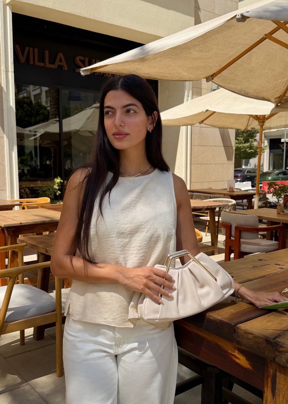Mila Clutch Bag - Brown