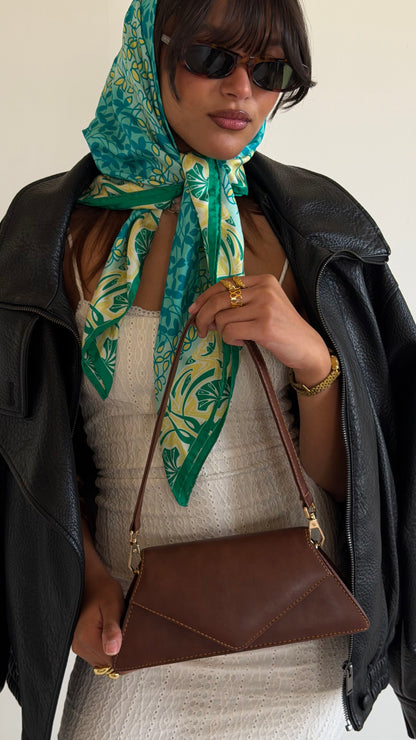 Envelope Cross Bag - Brown