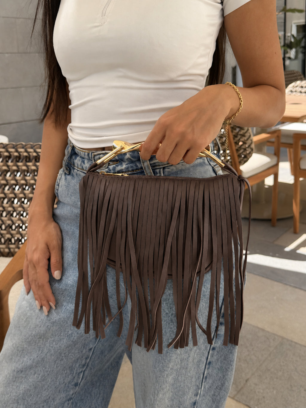 Wave Handle Clutch/Cross