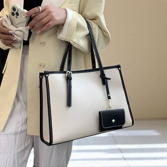 MODÉA Black & White Shoulder Bag
