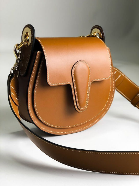 RAVELLE Brown Cross Bag