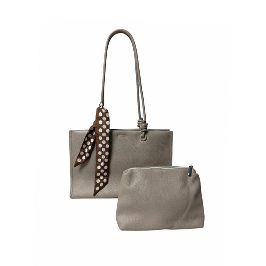 Liora Mini Tote Bag - Beige | 2 in 1