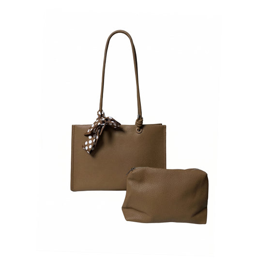 Liora Mini Tote Bag - Brown | 2 in 1