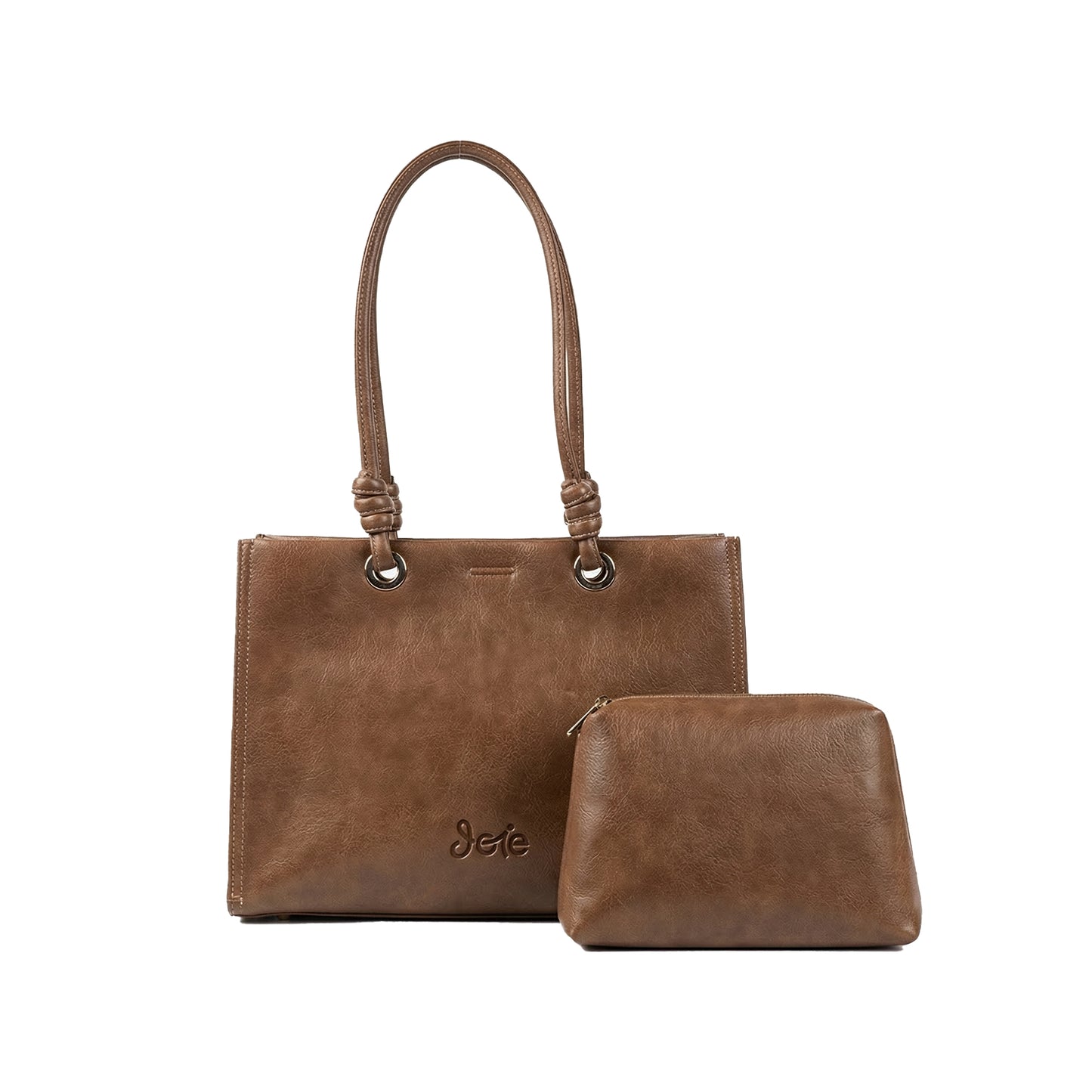Liora Tote Bag – Light Brown | 2-in-1
