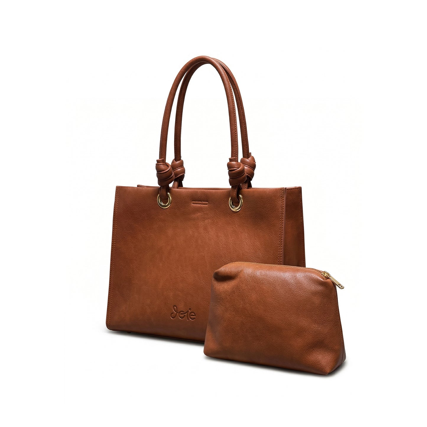 Liora Tote Bag – Brown | 2-in-1