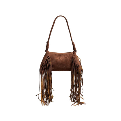 Sharoo Velvet Bag - Brown