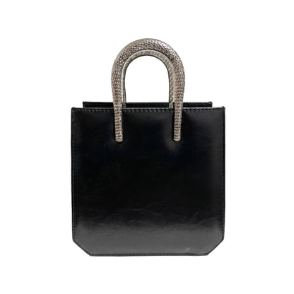 Snaky Handle Bag – Black