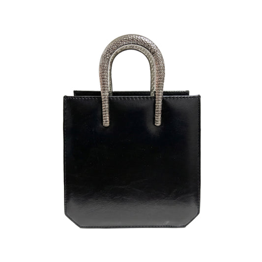 Snaky Handle Bag – Black