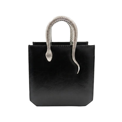 Snaky Handle Bag – Black