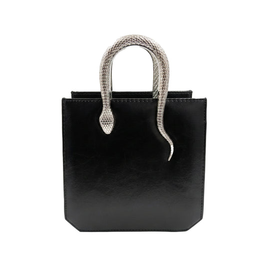 Snaky Handle Bag – Black