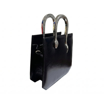 Snaky Handle Bag – Black