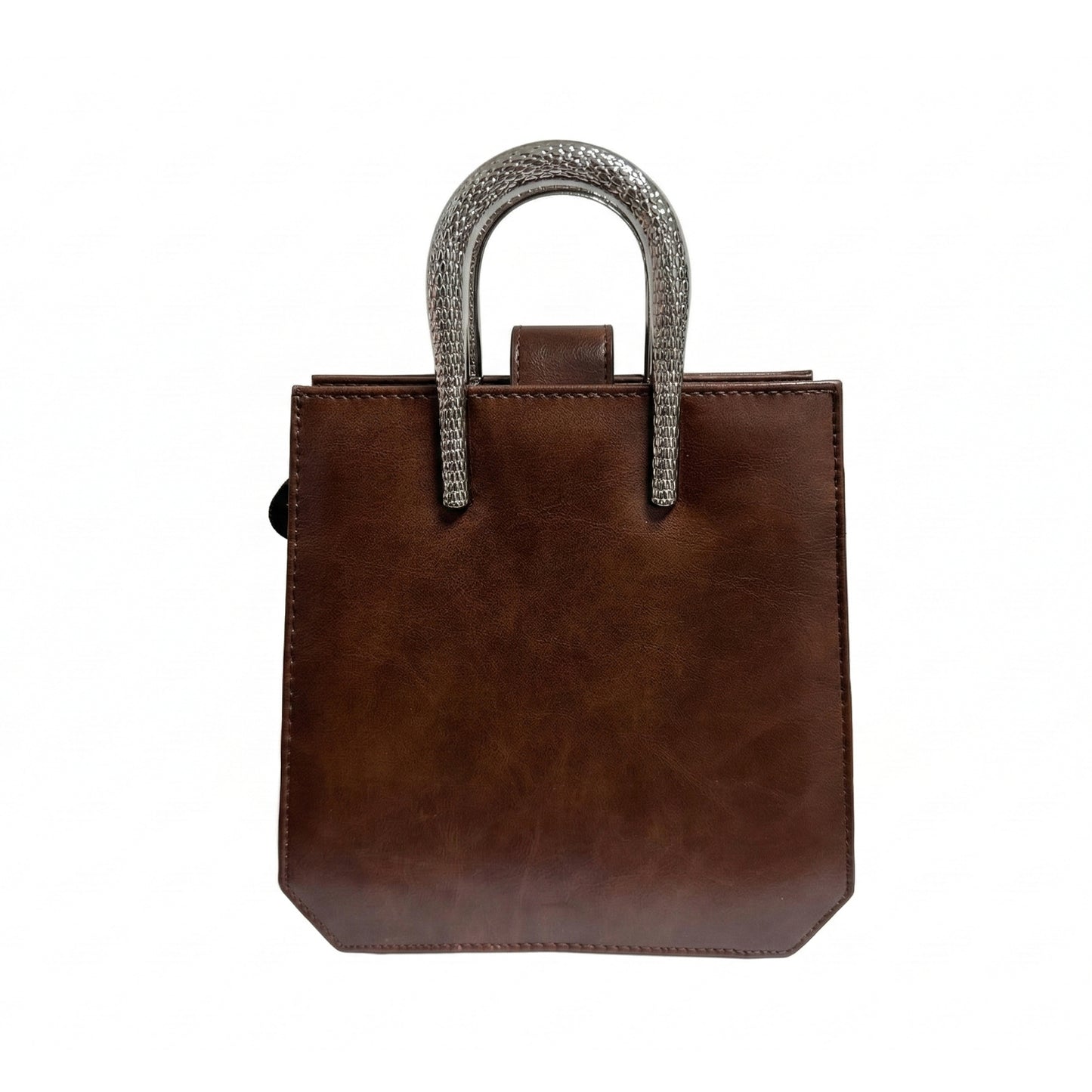 Snaky Handle Bag – Brown