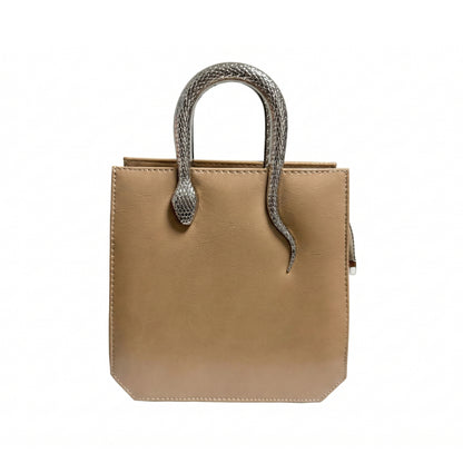 Snaky Handle Bag – Café
