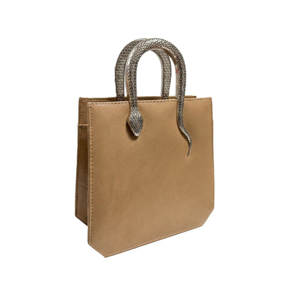 Snaky Handle Bag – Café
