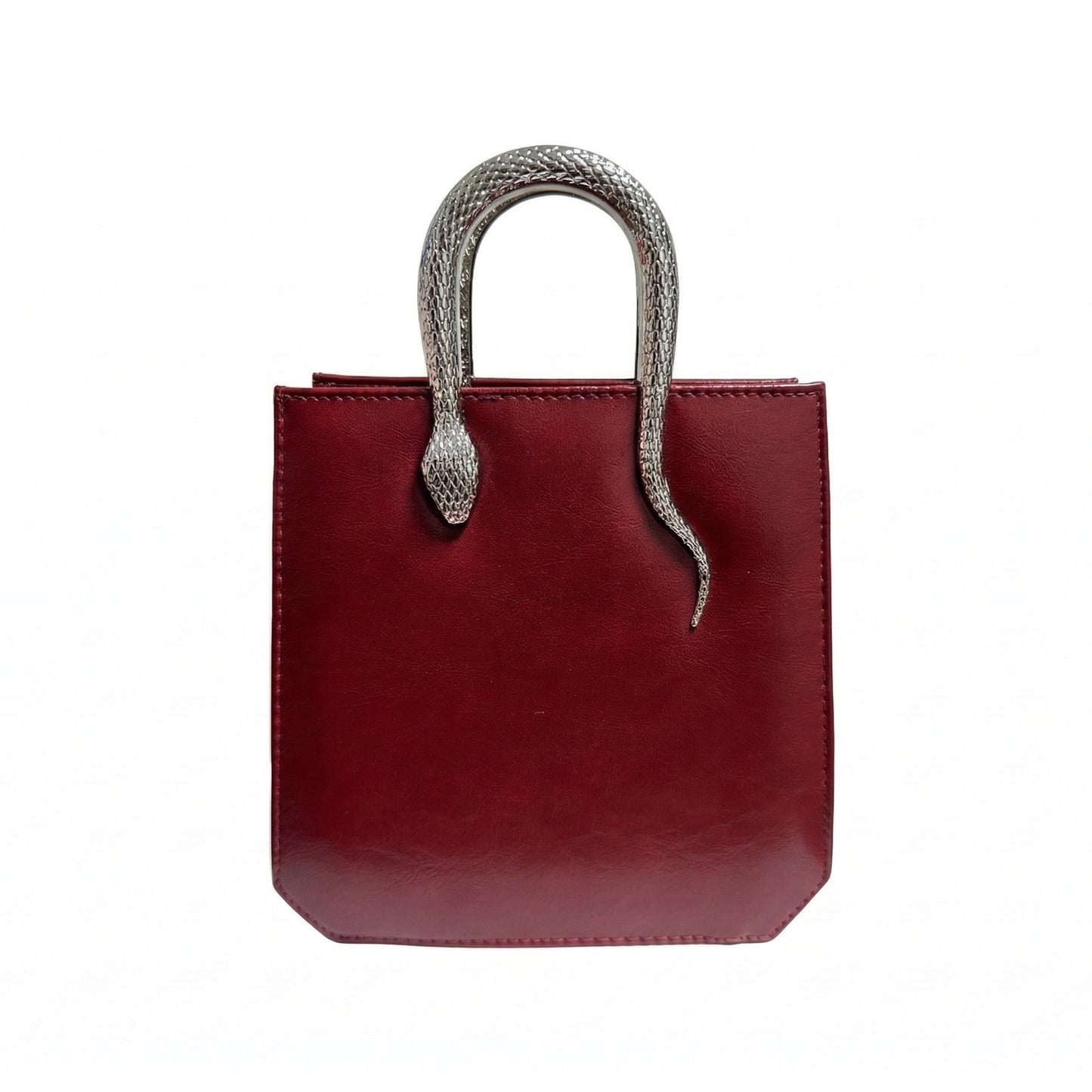Snaky Handle Bag – Red