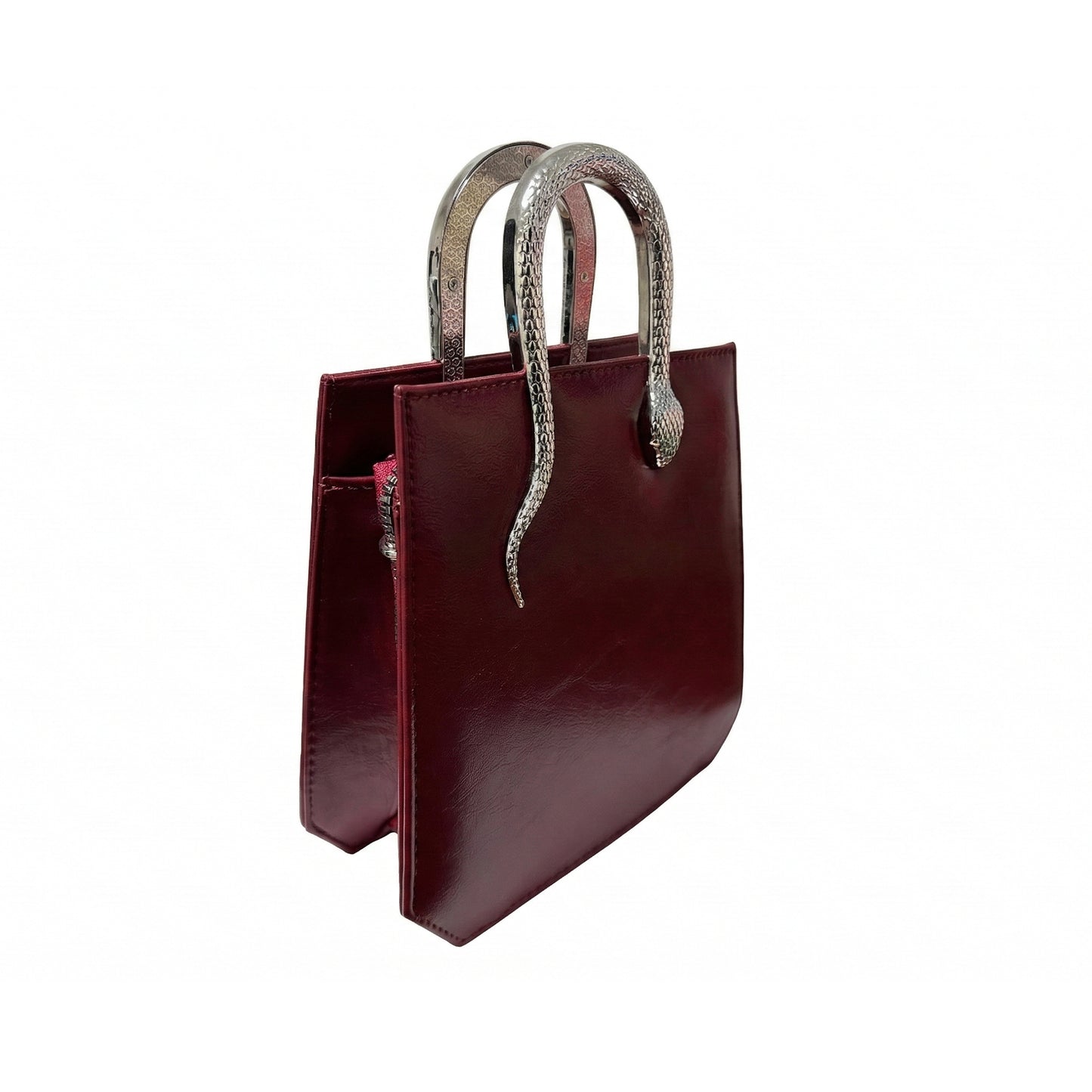 Snaky Handle Bag – Red
