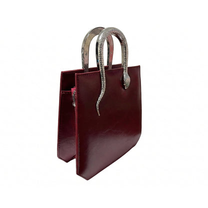 Snaky Handle Bag – Red